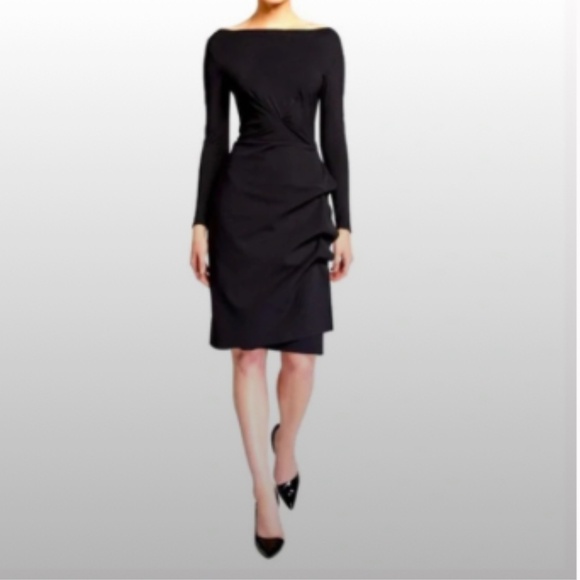 Chiara Boni La Petite Robe Cassandre Wrap-Effect Boatneck Dress - Picture 14 of 15